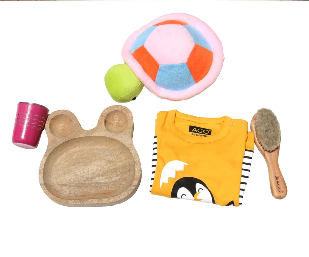 New Born Baby Essential Gift Set - 5 Pieces