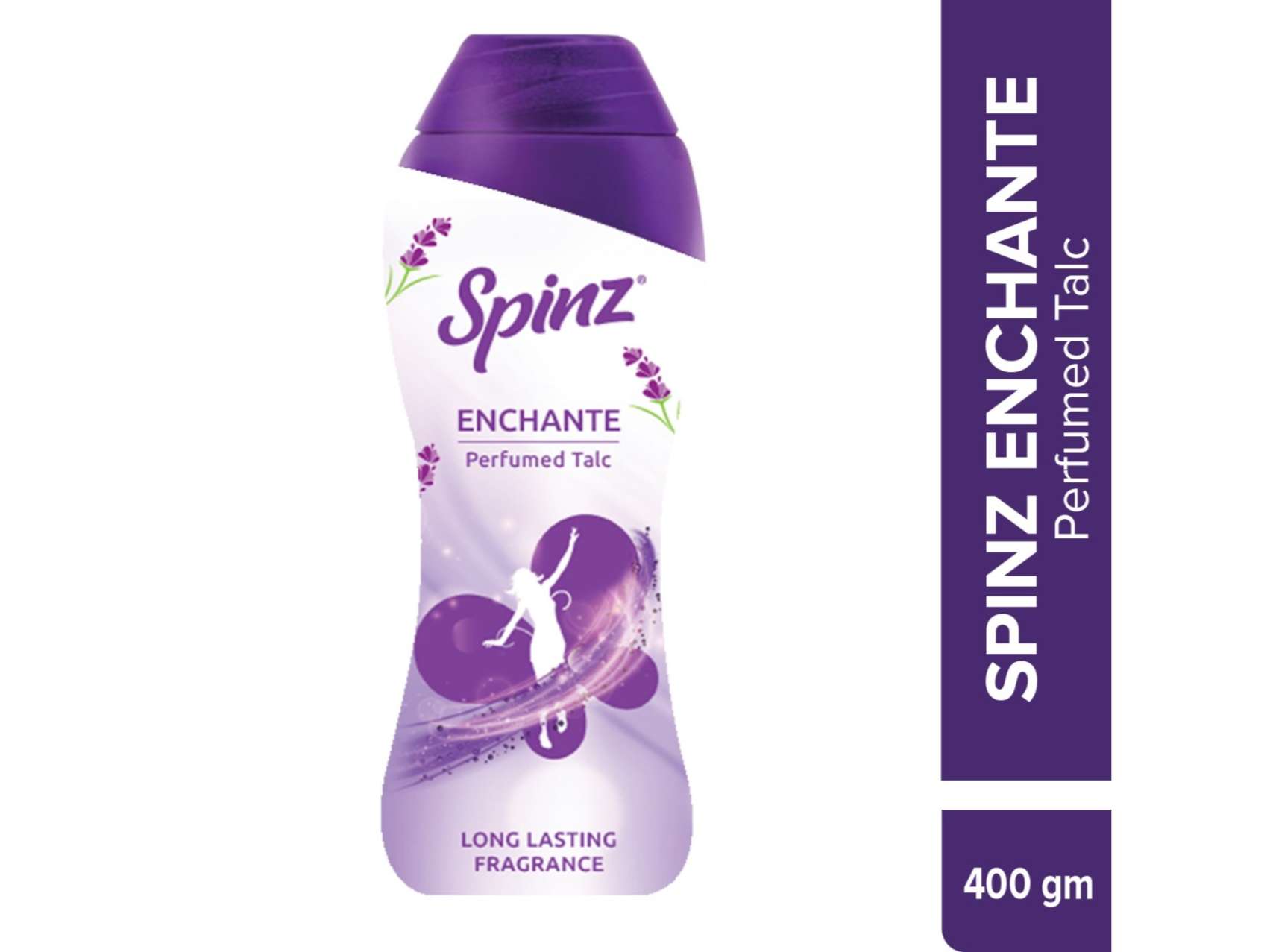 Spinz Enchante Body Talc Soothing Fragrance of Exotic Flowers, Aromatic Fragrance for Long Lasting Freshness, GentleTouch Talcum Powder for Women 400g
