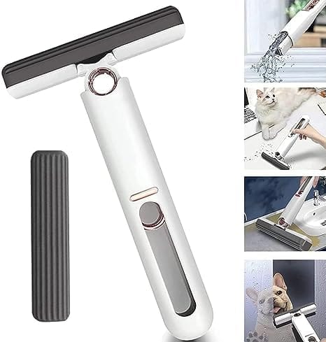 VIVA SMART Modern Portable Self-Squeeze Mini Mop for Floor Cleaning 180� Squeeze Mop,Wet & Dry Use Cleaning for Small Spaces,Desktop Cleaning,Bathroom Kitchen Tableware Mini Mop Suitable for Household view 2