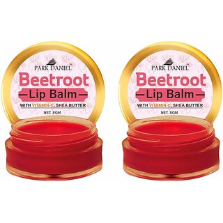 PARK DANIEL Premium Beetroot Lip Balm - Enriched With Vitamin E & Mango Butter- For Lightening the dark Lips, Lip Care for Dry & Chapped Lips Combo pack of 2 Jars of 08 gms(16 Gms) Beetroot (Pack of: 2, 16 g) view 2