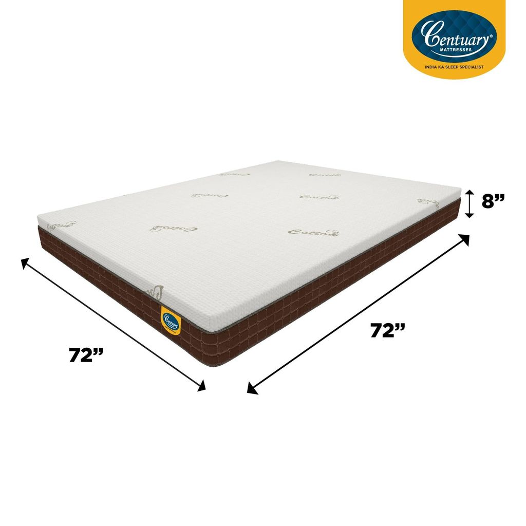 Centuary Mattresses Natura Latex 8 Inch Medium Firm with Copper Gel Foam & Rubberised Coir Mattress view 2
