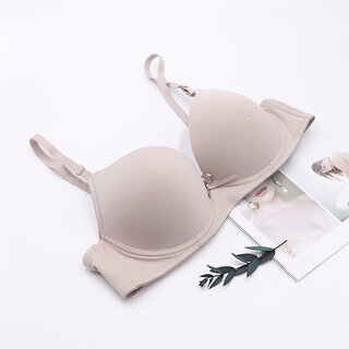 ELVEN Super Smooth Lycra Padded Women Bra Wireless T-Shirt Bra Full Coverage Seamless Bra Random Colour Pack of view 2