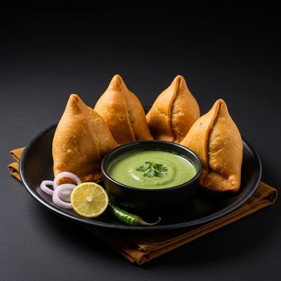 Punjabi Samosa With Khatti-Meethi Chutney