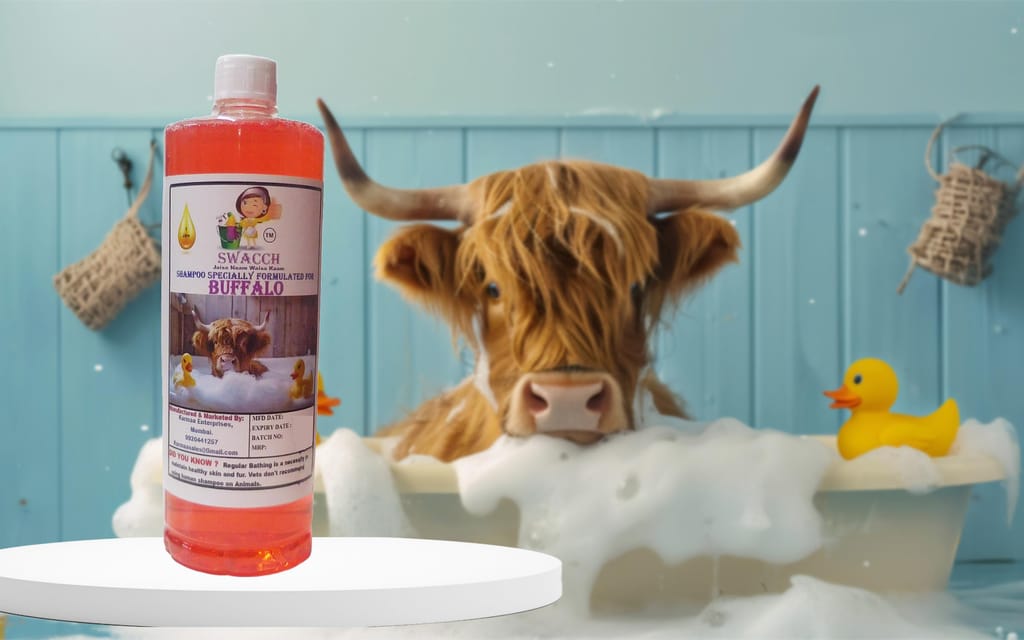 Swacch Shampoo Specially Formulated for Buffalo (1 Litre) Strawberry view 2