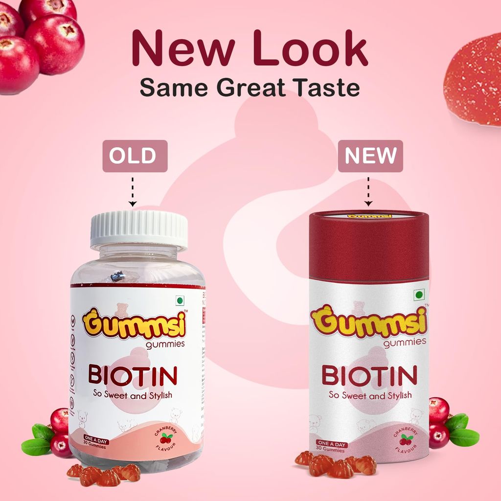 Gummsi Biotin Hair Gummies | 30 Gummies view 2