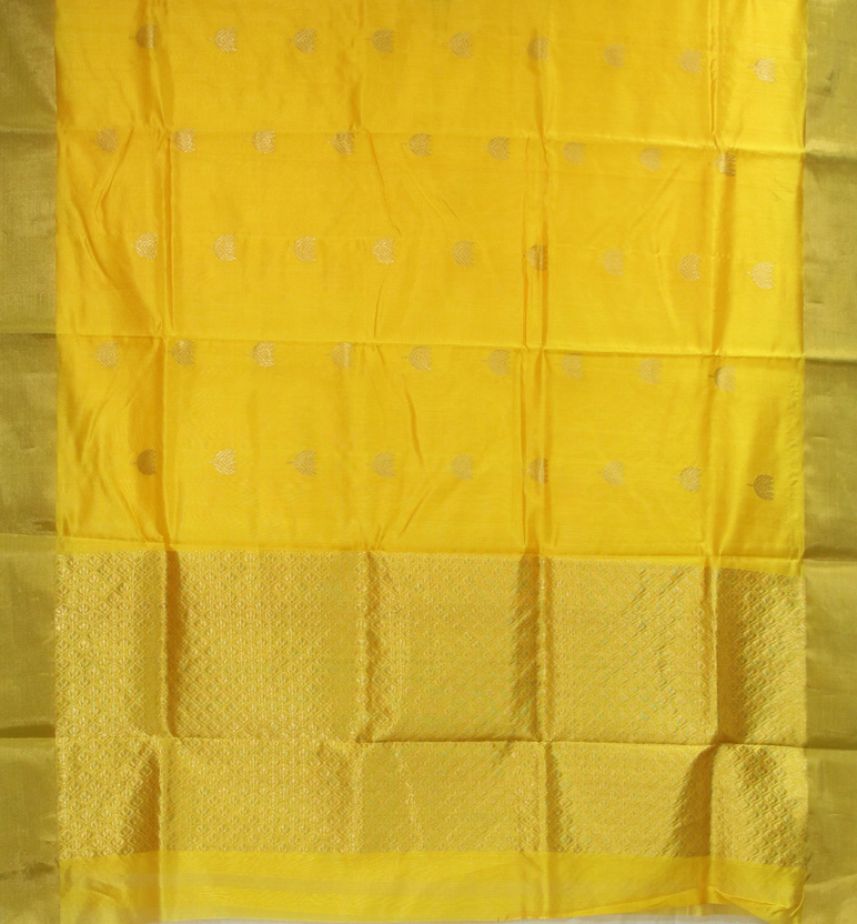 Handloom Chanderi Pattu Silk Saree view 2