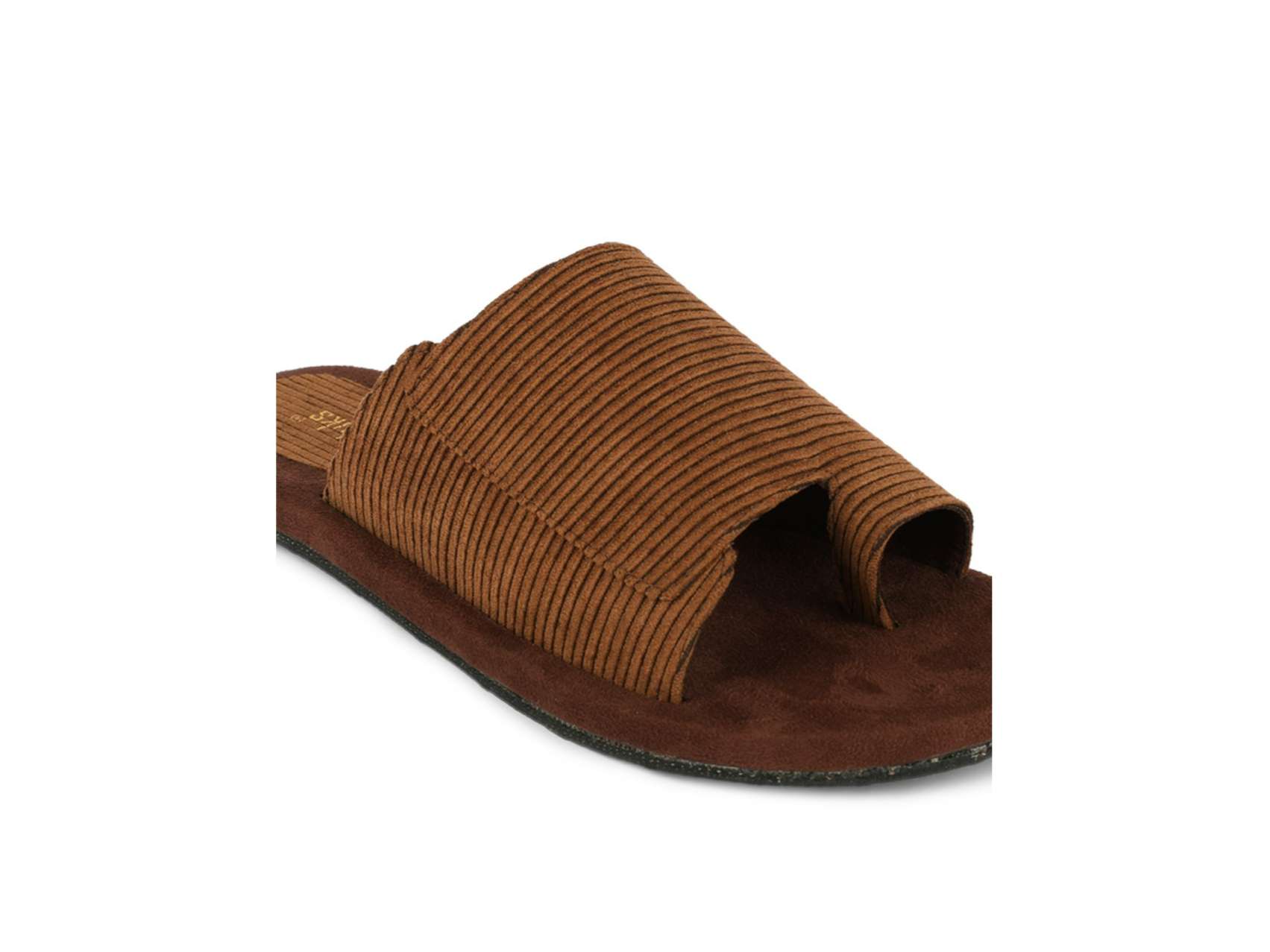 Paaduks Iru Mud Dark Brown Men Flats - UK 11 view 2
