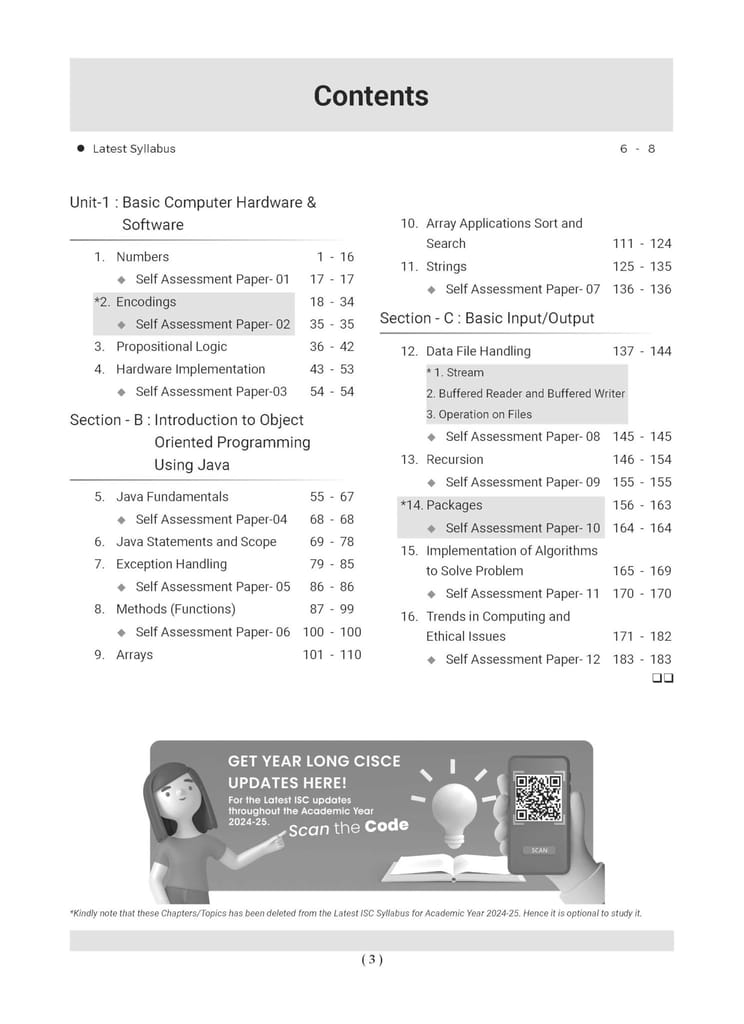 Oswaal ISC Question Bank Class 11 Computer Science | Chapterwise | Topicwise | Solved Papers | For 2025 Exams Oswaal Editorial Board view 2