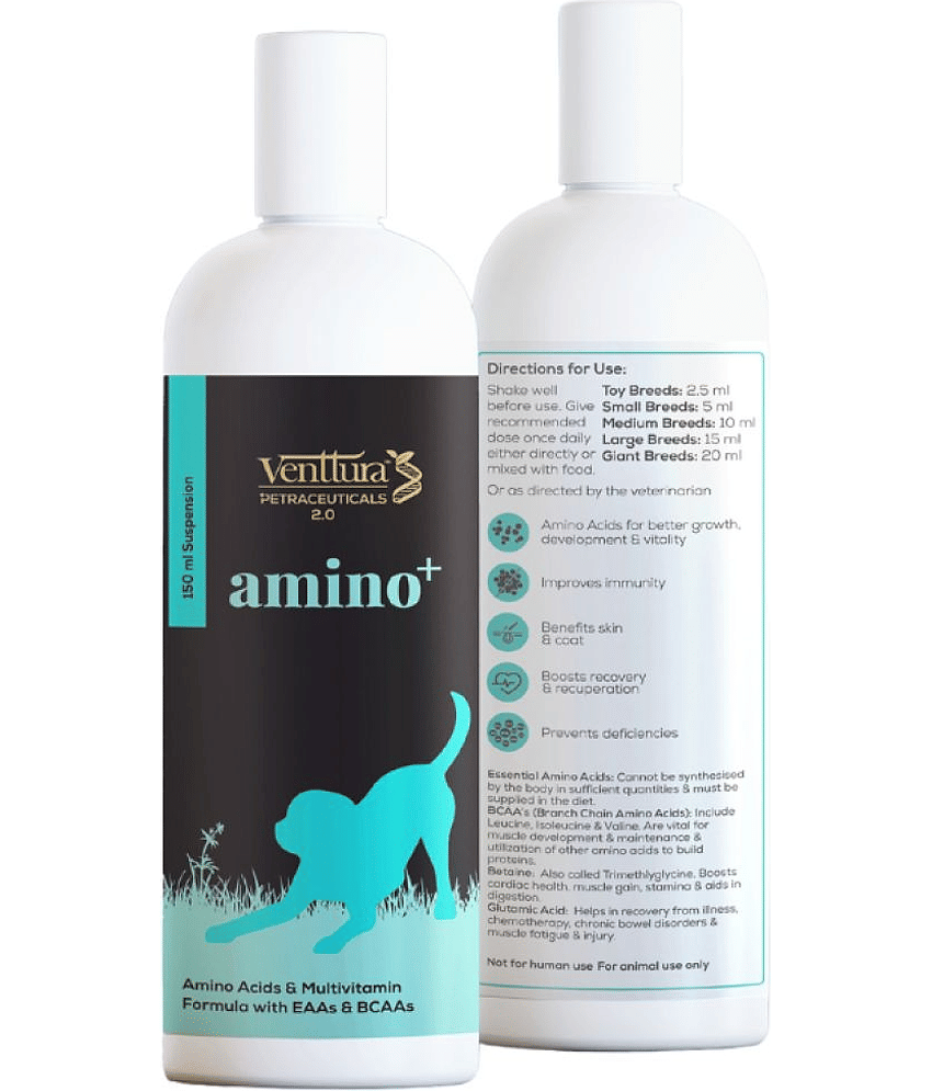 Venttura Amino+ Supplements for Pet Dogs | AntiOxidants & Vitamins | (150 ml)