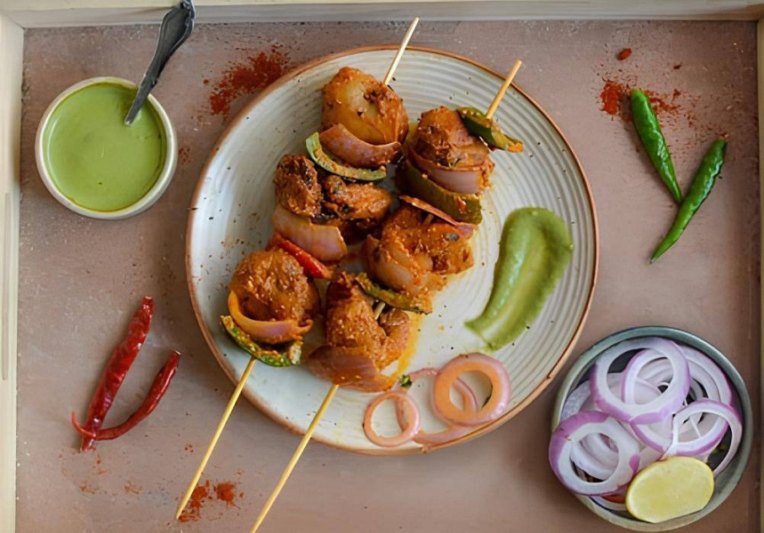 Chicken tikka kebab