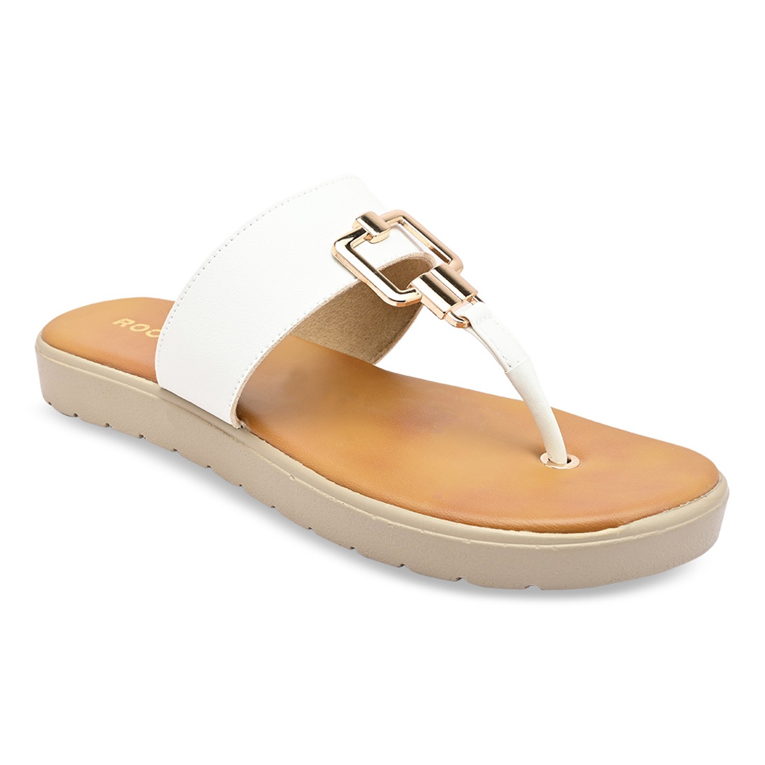 White Women Casual Flats view 2