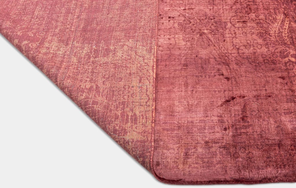 Neu Looms Rosewood Reverie Area Rug Elegant Warm Rosewood Hue with Textured Patterns, Made of Viscose view 2