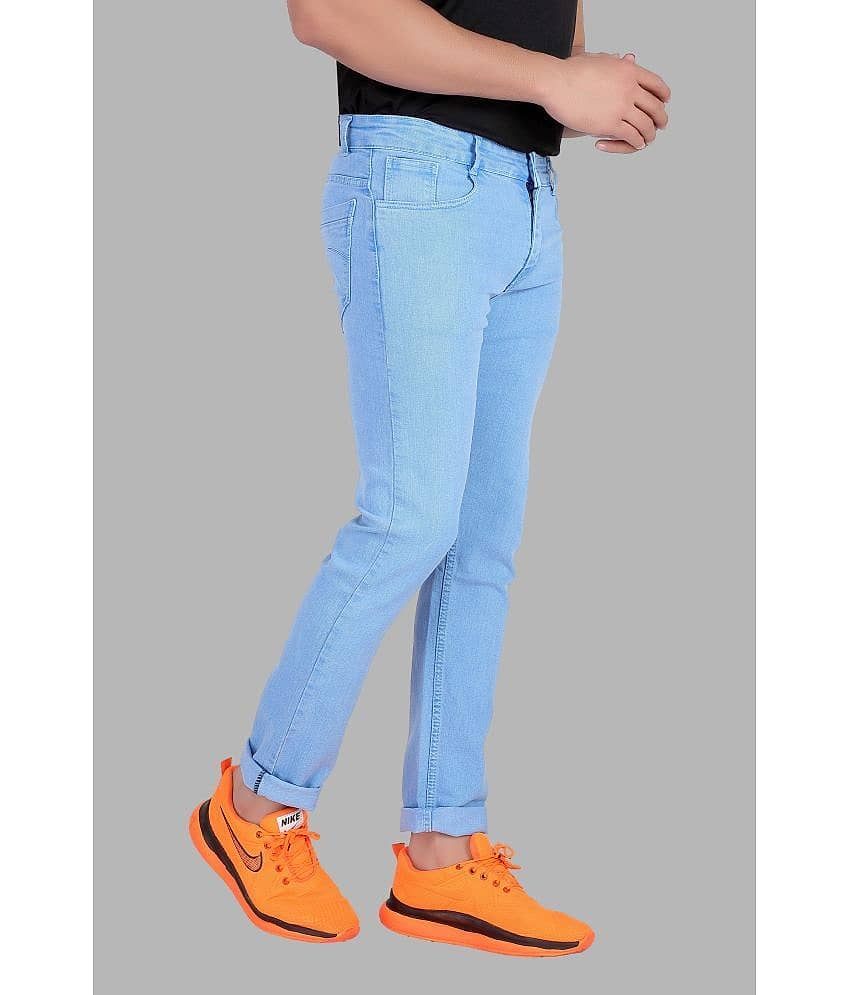 RAGZO Slim Fit Basic Men's Jeans - Light Blue ( Pack of 1 ) view 2