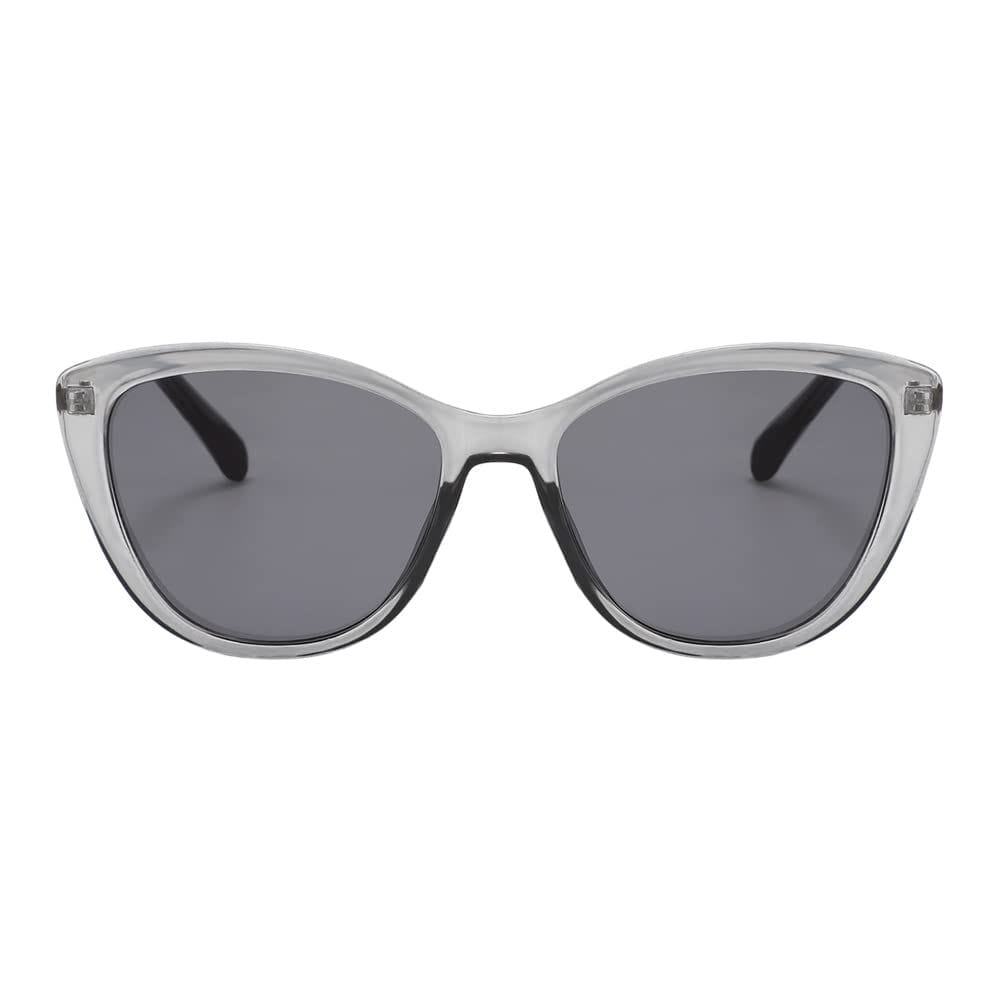 Eyenaks Cat-Eye Women Sunglasses with UV 400 Protection | HD Vision | Polycarbonate and Metal Frame | Pack Of 1 (Grey) view 2