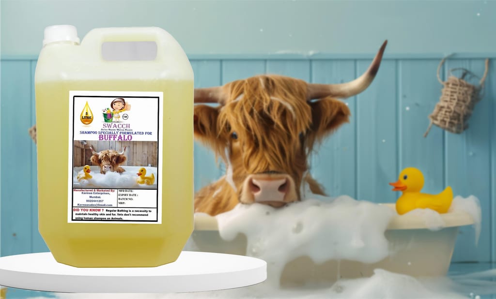 Swacch Shampoo Specially Formulated for Buffalo (5 litre) Lemon view 2
