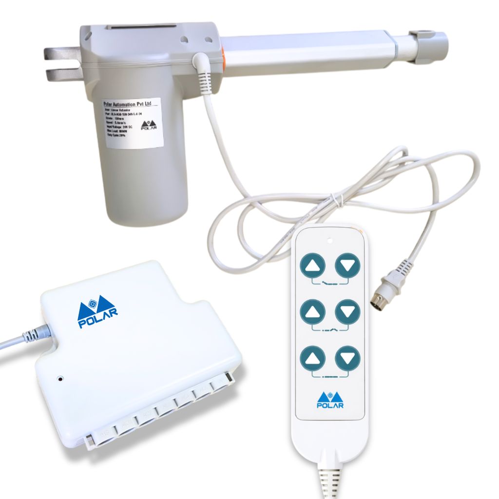 3 Function Electric Linear Actuator for Hospital Beds (Stroke 150 mm | Load 6000 N | Speed 4 mm/s)