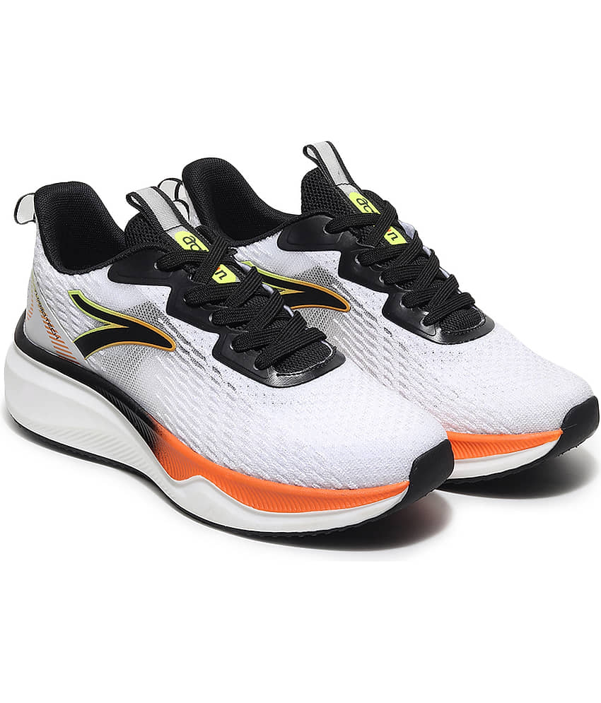 Action White Men's Sports Running Shoes view 2