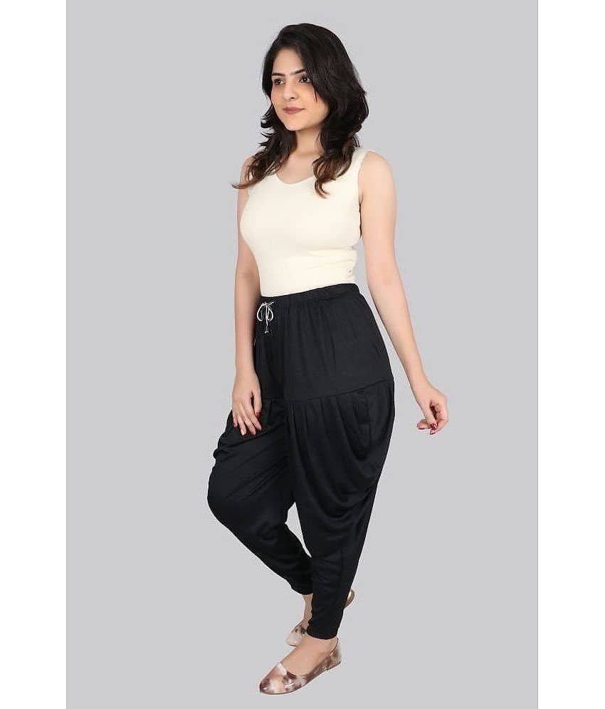 PURSA - Purple Satin Loose Women's Jodhpuri Pants ( Pack of 1 ) view 2