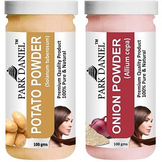 PARK DANIEL Premium Potato Powder & Onion Powder Combo Pack of 2 Jars of 100 gms(200 gms) (200 g) view 2
