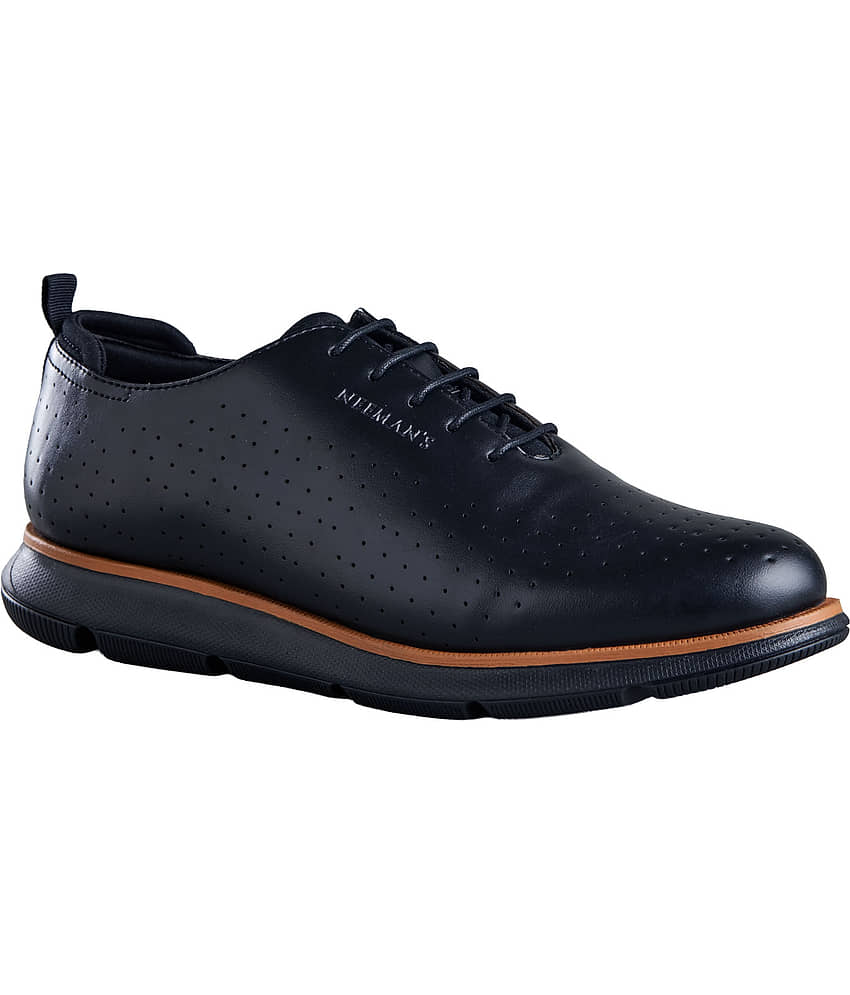 Neemans Flexy Brogues Black Men's Sneakers view 2