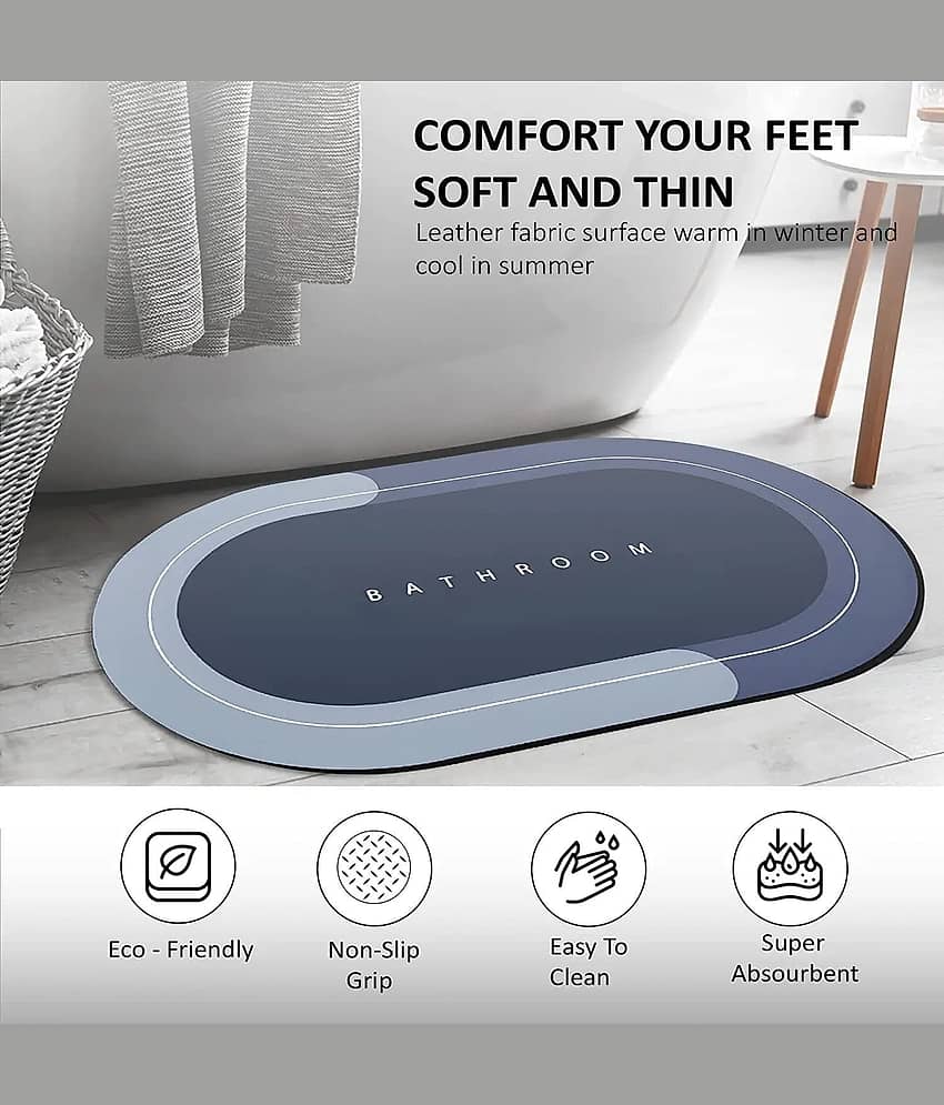 Bhavyta Set of 1 Anti-skid Rubber Door Mat ( 60 X 40 cm ) Assorted Colors view 2