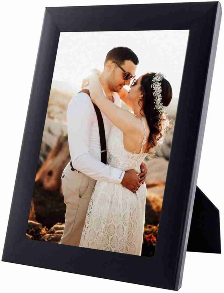 Black Wooden Photo Frame with Glass and MDF Backing - Display your cherished memories in style view 2
