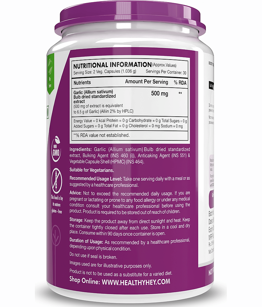 HEALTHYHEY NUTRITION Special Supplement Capsule 500 mg ( Pack of 1 ) view 2