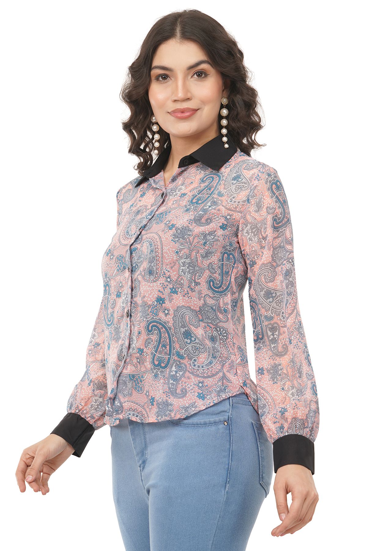 Womens Trendy Georgette Shirt view 2