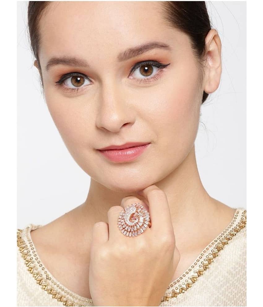 Priyaasi - Rose Gold Rings (Pack of 1) view 2