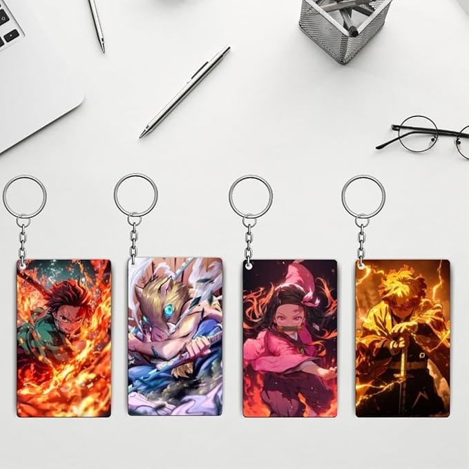 Demon Slayer Anime Keychains Kit - (Set Of 4 Demon Slayer Anime Keychains view 2