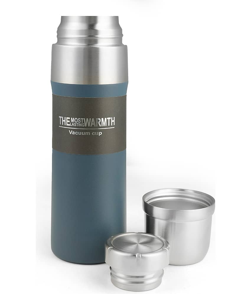 HomePro Hot & Cold Thermosteel Stylist Vaccum Flask Bottle Light blue Steel Water Bottle 500 mL ( Set of 1 ) view 2