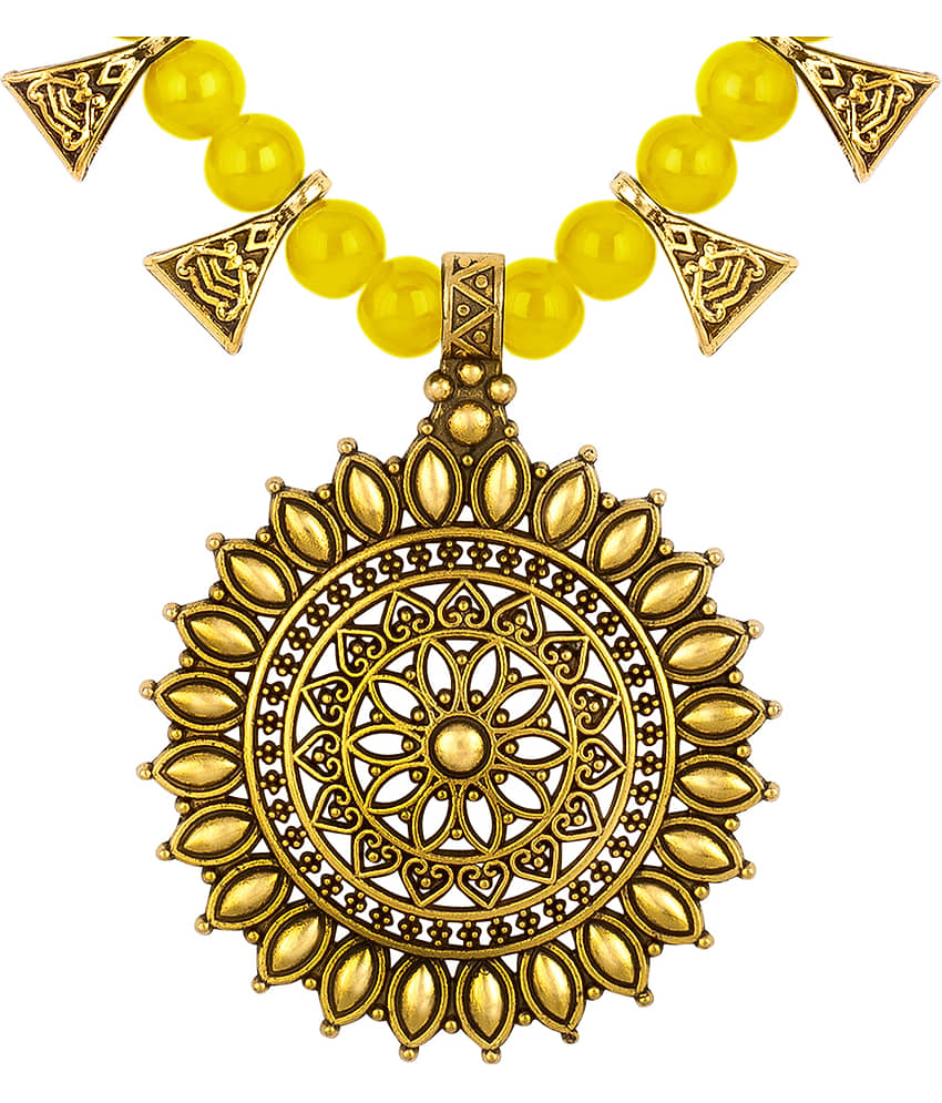 JFL - Jewellery For Less Copper Yellow Contemporary/Fashion Necklaces Set Princess view 2