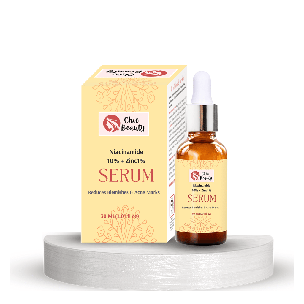 Chic Beauty Niacinamide 10% + Zinc 1% Serum 30ml Reduces Blemishes (Pigmentation) & Acne Marks view 2