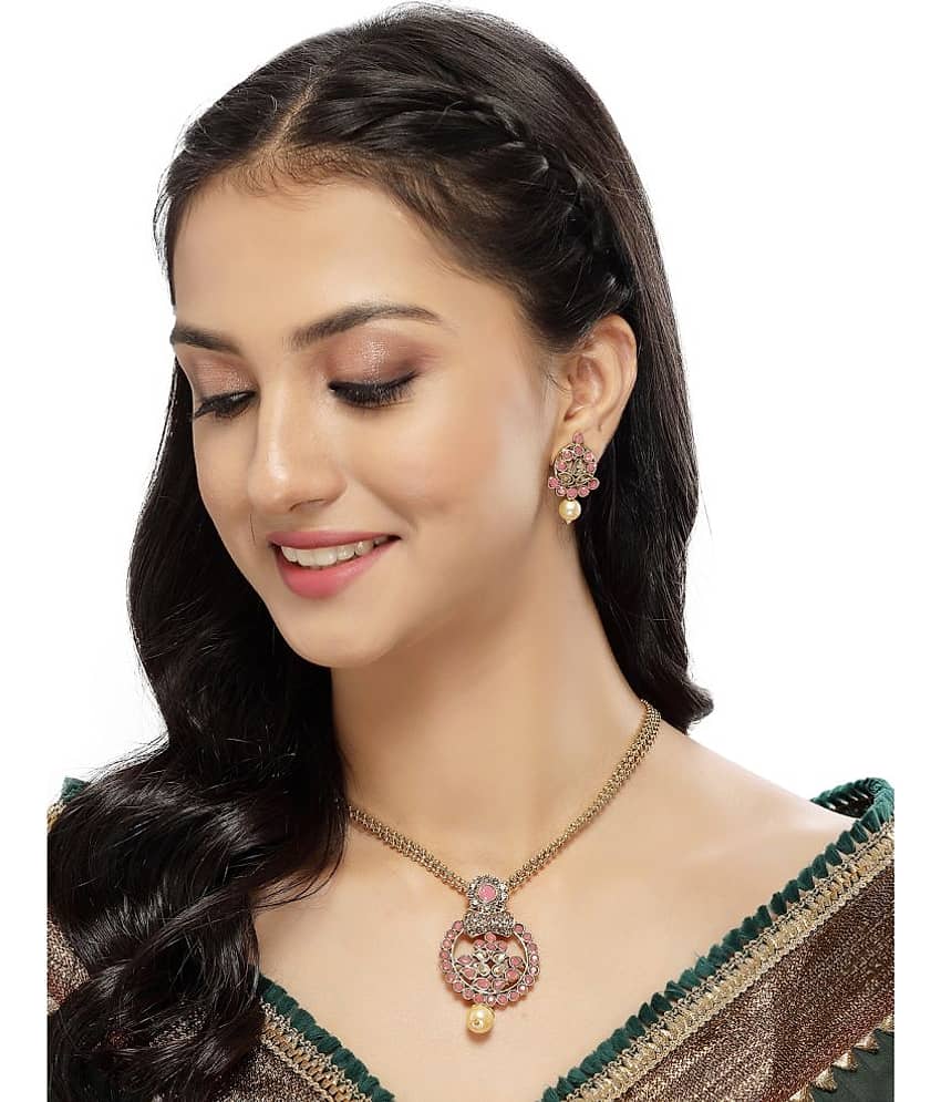 Sukkhi White Alloy Necklace Set ( Pack of 1 ) view 2