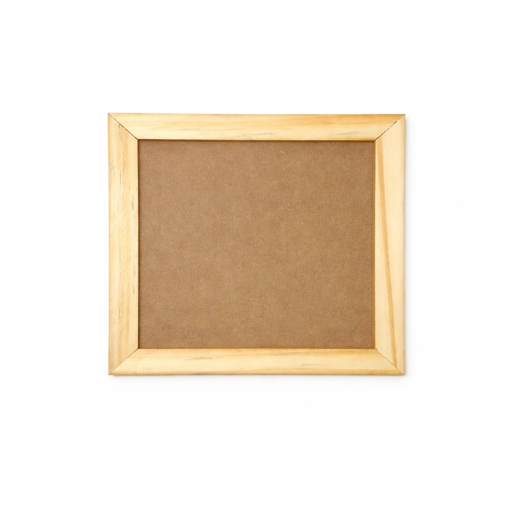 DEVESHA DIY Wooden MDF Frame Base, 8 x 8 Inch (Pack of 2) | Resin Frame for Art, Craft and Decoration view 2