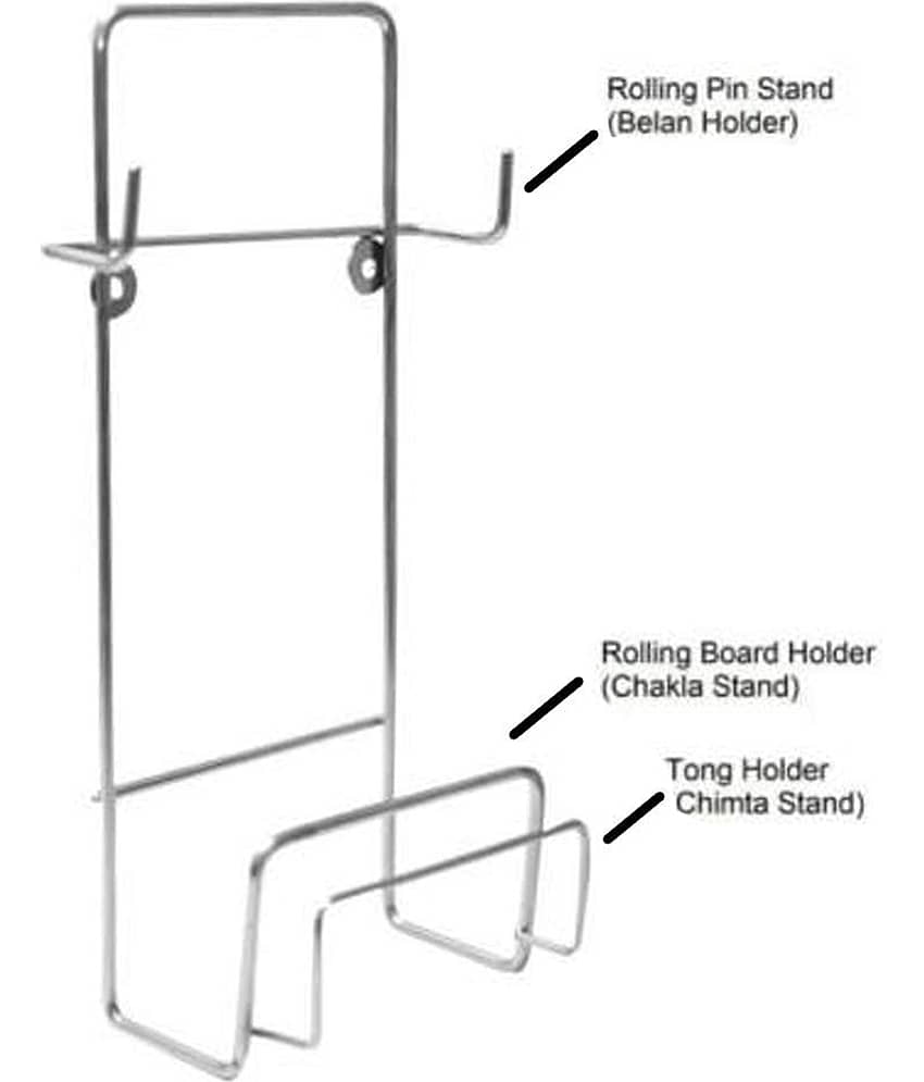 OC9 Silver Stainless Steel Wall mount Stand ( Pack of 1 ) view 2