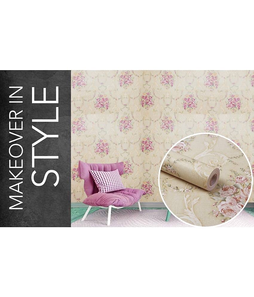 KAAF - Floral Wallpaper ( 40 x 250 ) cm ( Pack of 1 ) view 2