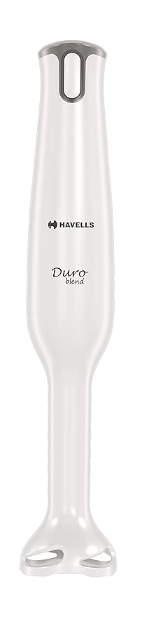 Havells Duro Blend 300 W Low Noise DC Motor Hand Blender With Double Wall Stem| Rust Resistant 304SS Blades | Double Bush| 2 Speed Settings|Copper Motor|2 Years Manufacturer Warranty