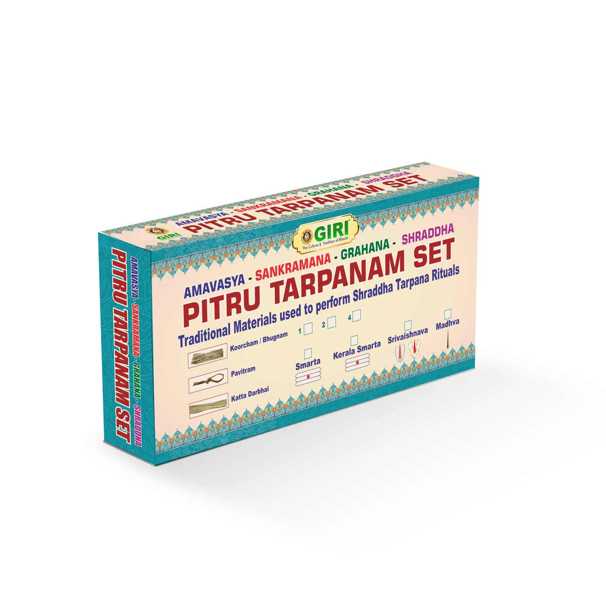 Giri Amavasya - Sankramana - Grahana - Shraddha - Pitru Tarpanam Set | Tharpana Set for Rituals Iyengar view 2