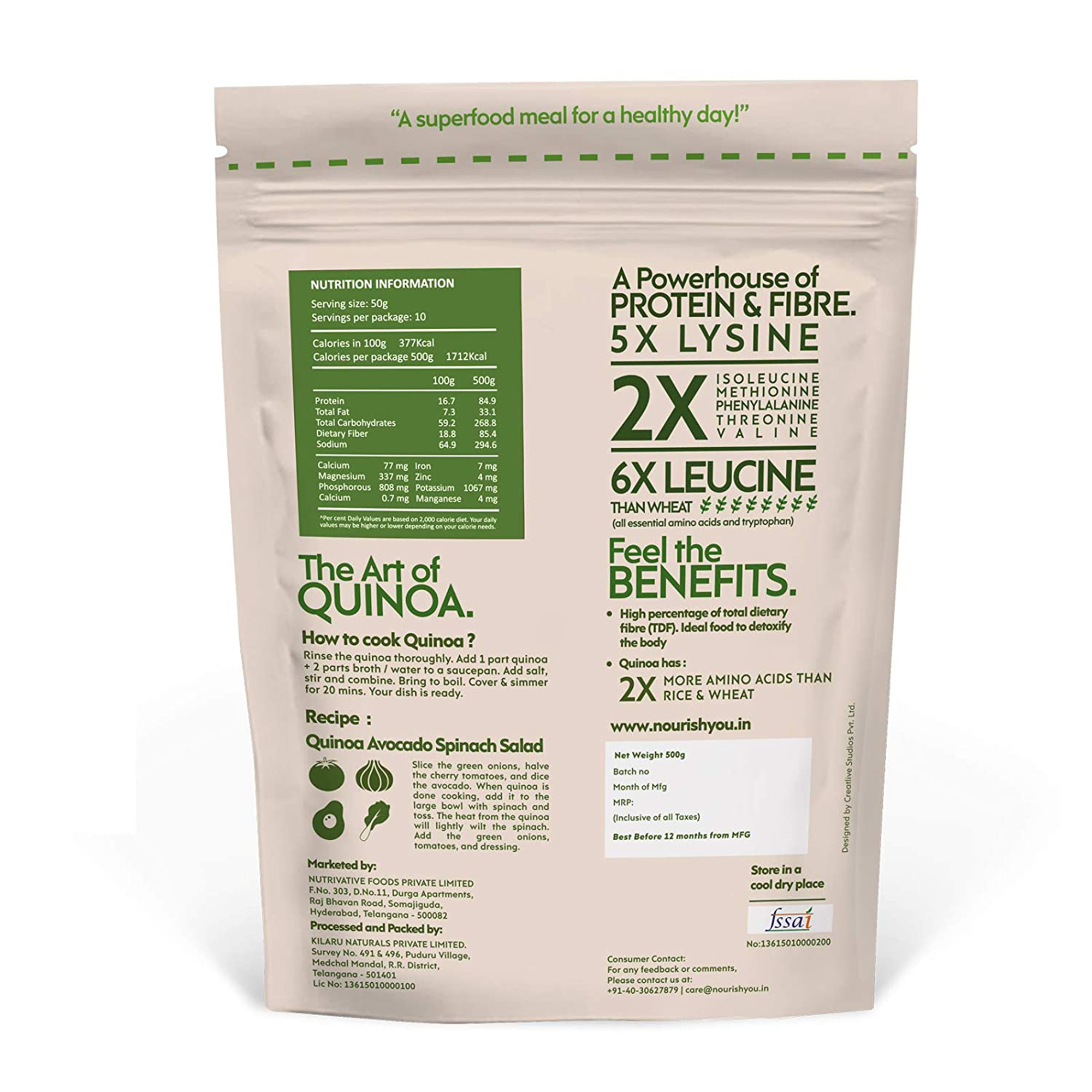 nourish you Quinoa Seeds view 2