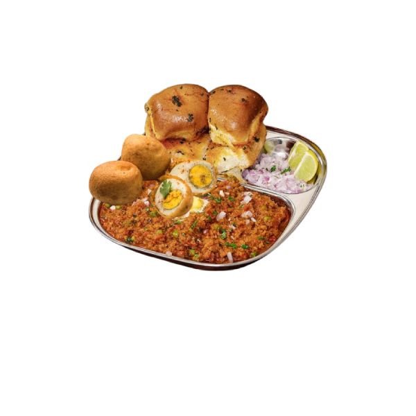 Egg Pakoda with 2 Pav Bhaji