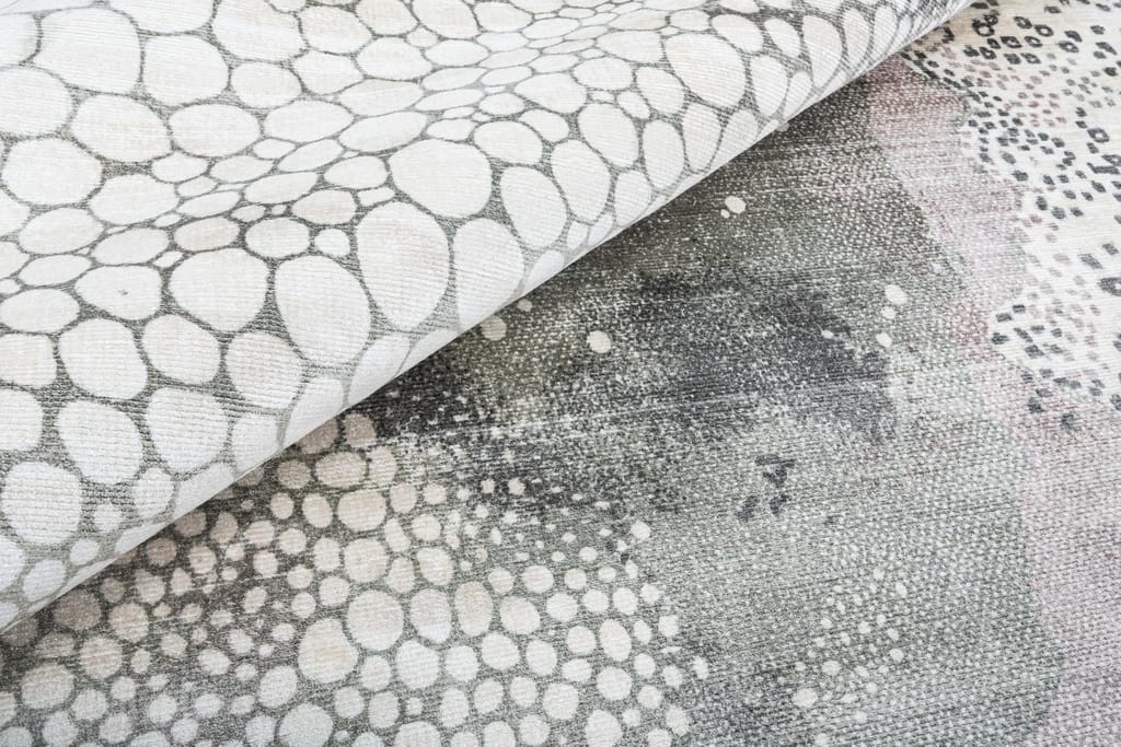 Neu Looms Colal Area Rug – Sophisticated Design with Mesmerizing Scattered Circle Pattern (Size 6x9 Feet, Blue) view 2