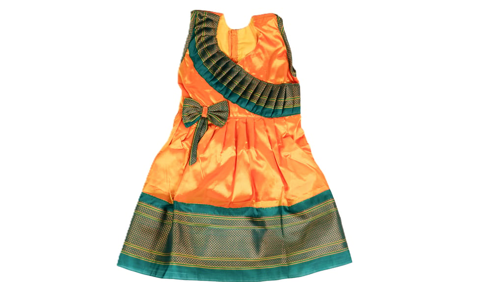 Paithani Baby Frock 1 piece each view 2