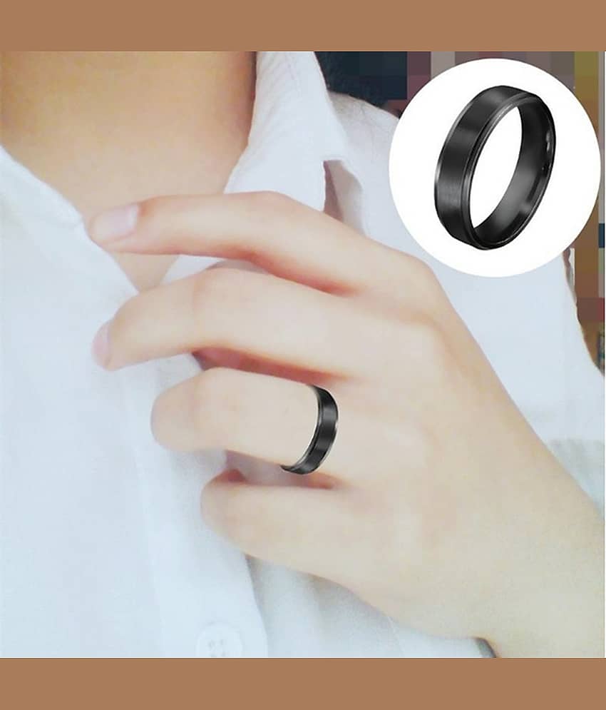 HEER COLLECTION - Black Rings ( Pack of 1 ) view 2