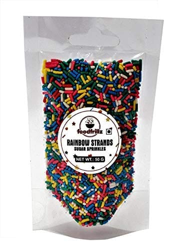 foodfrillz Whipping Cream Powder - All Purpose Vanilla (200 g), Rainbow Strands Vermicelli (50 g) view 2