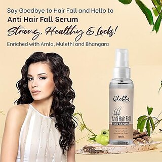 Globus Naturals Hair Serum for Anti-Hair Fall Frizz Control, Smooth Finish & Instant Shine (100 ml) view 2