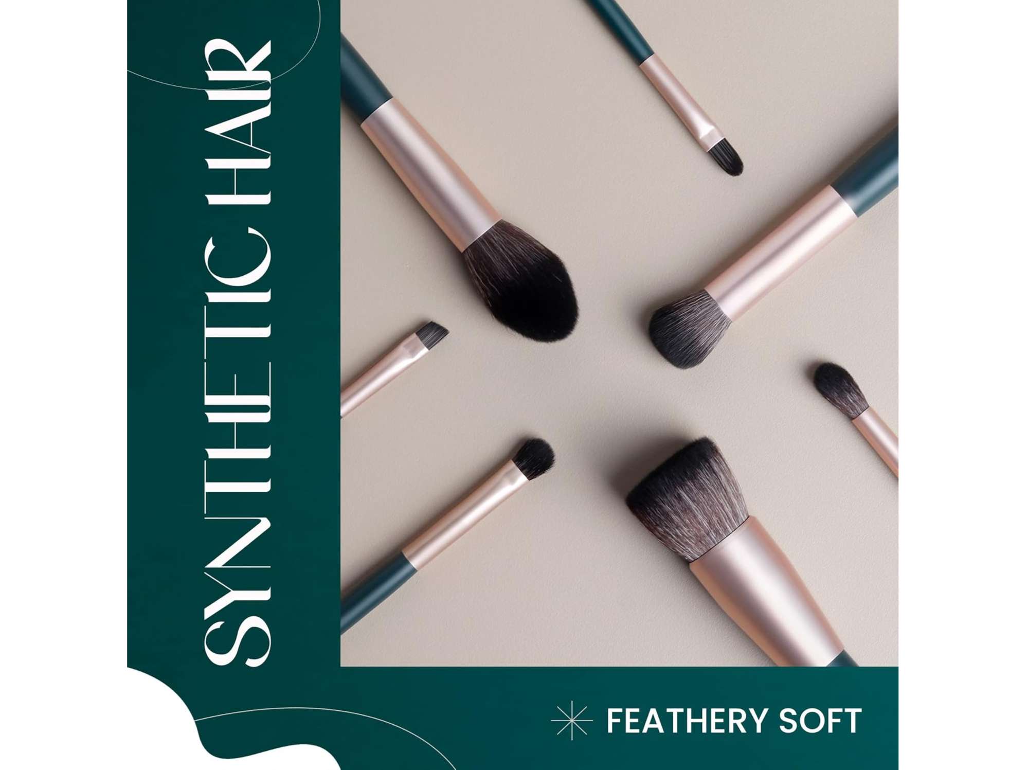 MARS Tools of Titan Brush Set of 8 with Holder, Face & Eyes Makeup Brush Set with Ultra Soft Bristles - PACK OF 8 view 2