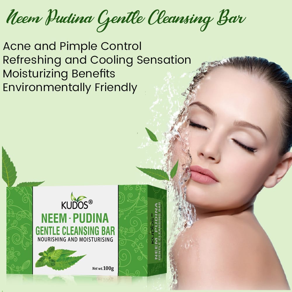 Kudos Neem Pudina Soap }Best Bathing Soap |100 gm view 2