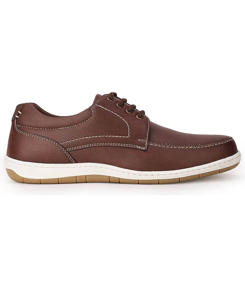 Bata Brown Men's Boat Shoes view 2