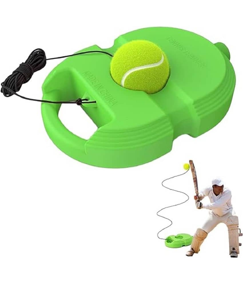 FEDIFU Tennis Trainer Rebound Ball with String Solo Tennis Trainer Set Self Tennis Practice Ball with String Cricket Trainer Rebound Ball with Rope Fill Sand or Water